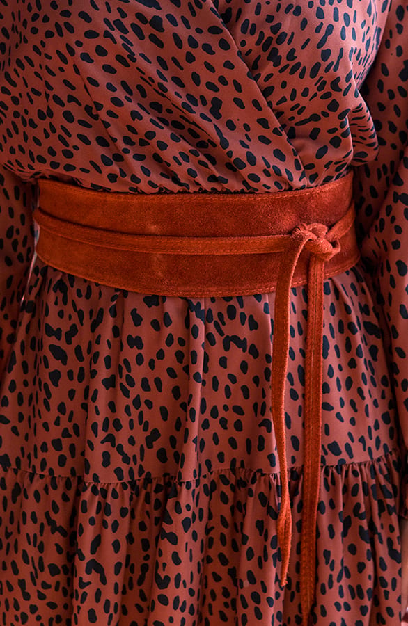 Cheetah Jurk Josephine Cognac – shoparchief — foto 3