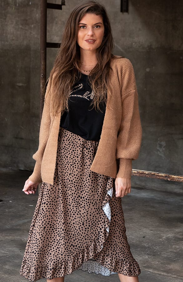 Cheetah Rok Juul Camel – shoparchief — foto 2