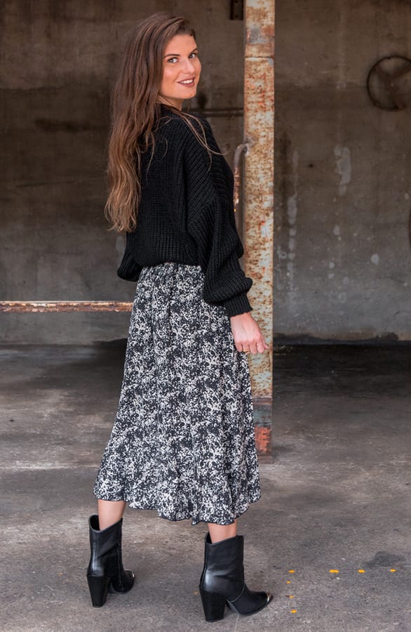Midi Rok Print Elena – shoparchief — foto 3