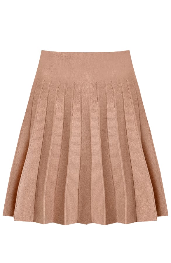 Plooirok Alijn Loïza Beige – shoparchief