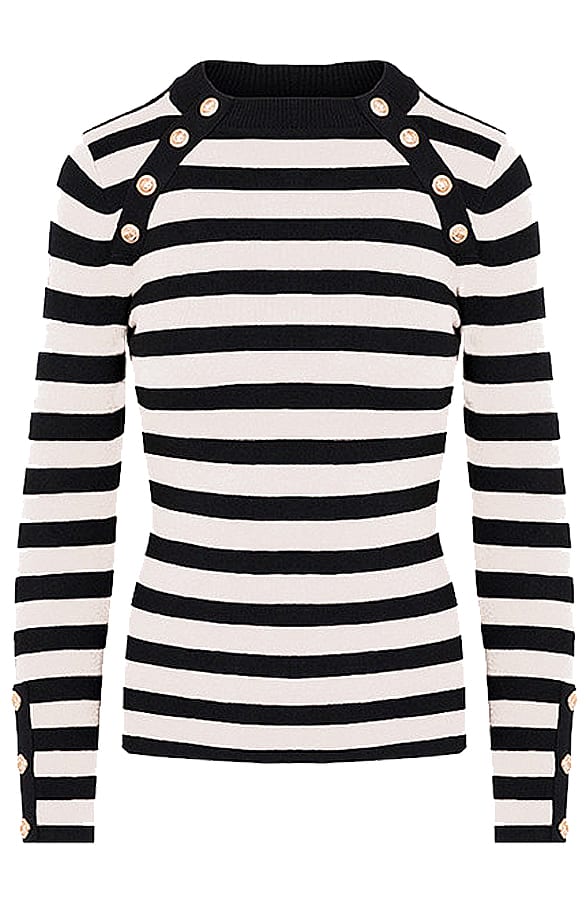 Sailor Strepen Trui Quinn Wit – shoparchief