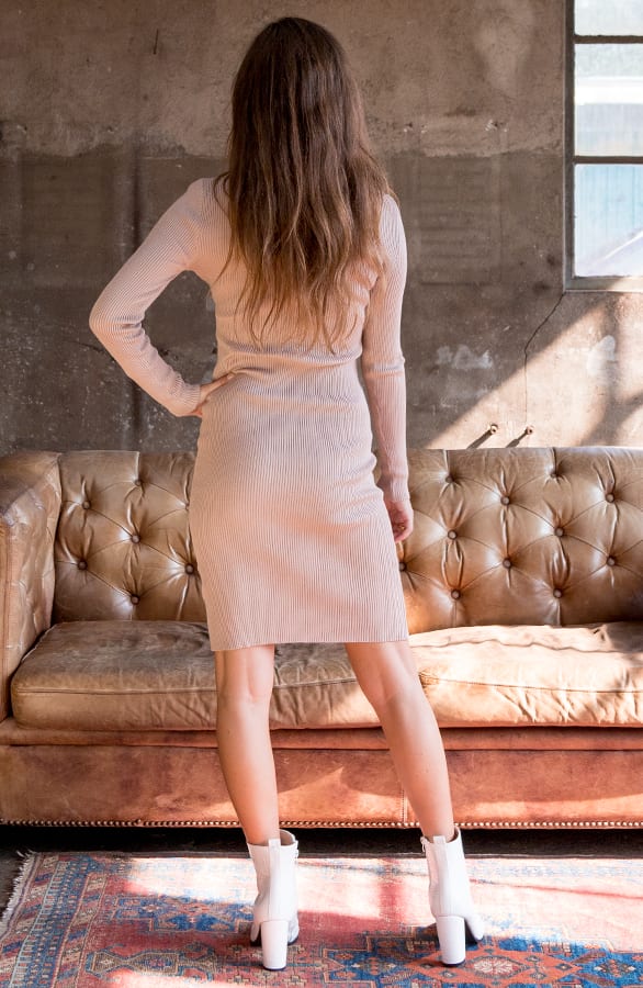 Stretch Jurk Stella Beige – shoparchief — foto 3