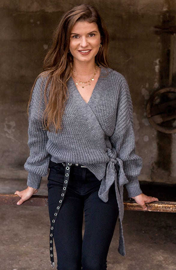 Strik Vest Ruby Grijs – shoparchief — foto 4