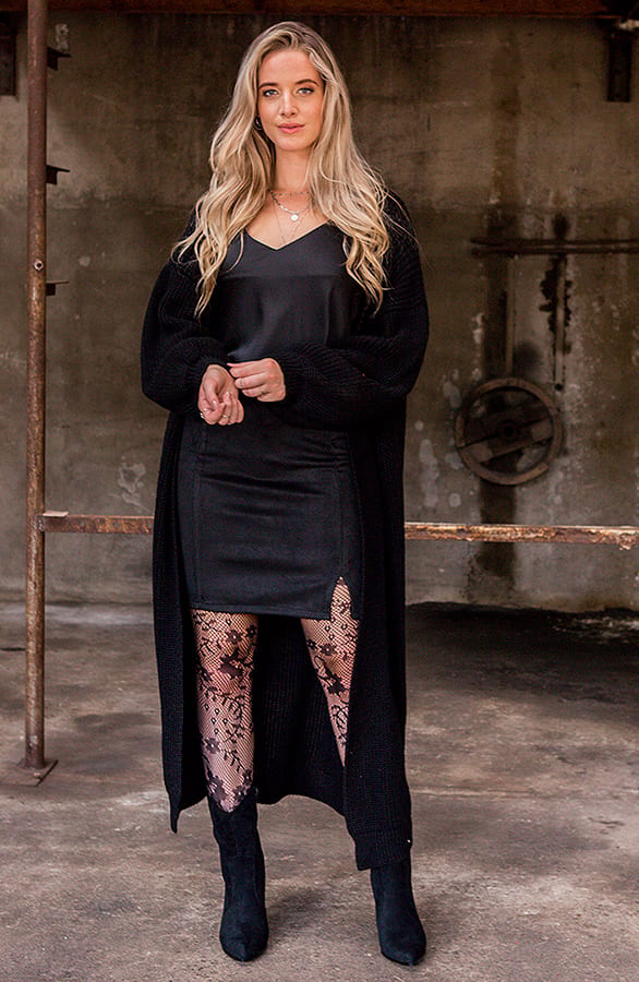 Suede Rok Sue Zwart – shoparchief — foto 4