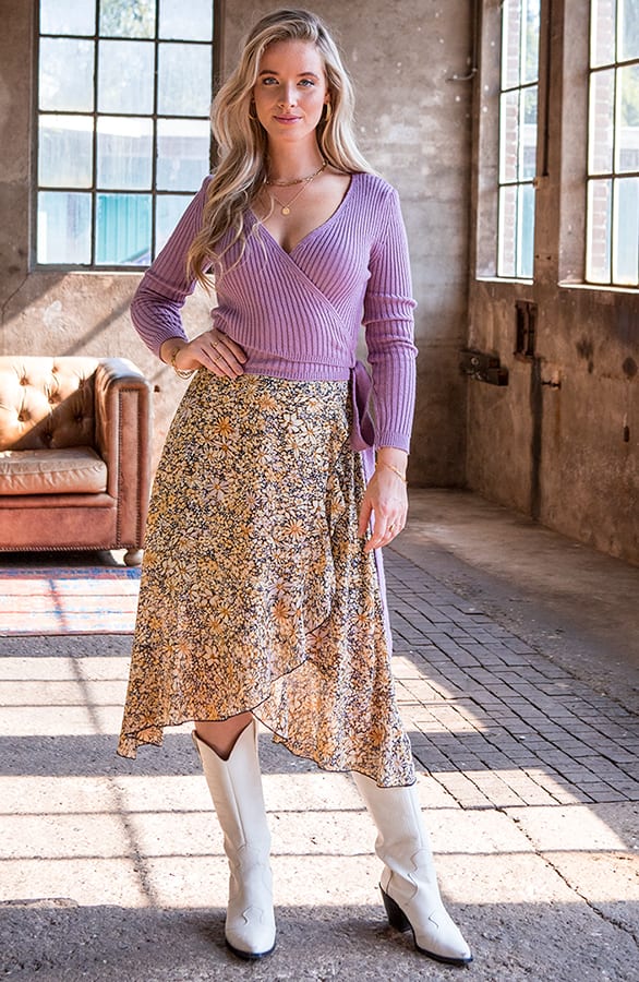 Vest Met Strik Julia Lila – shoparchief — foto 2