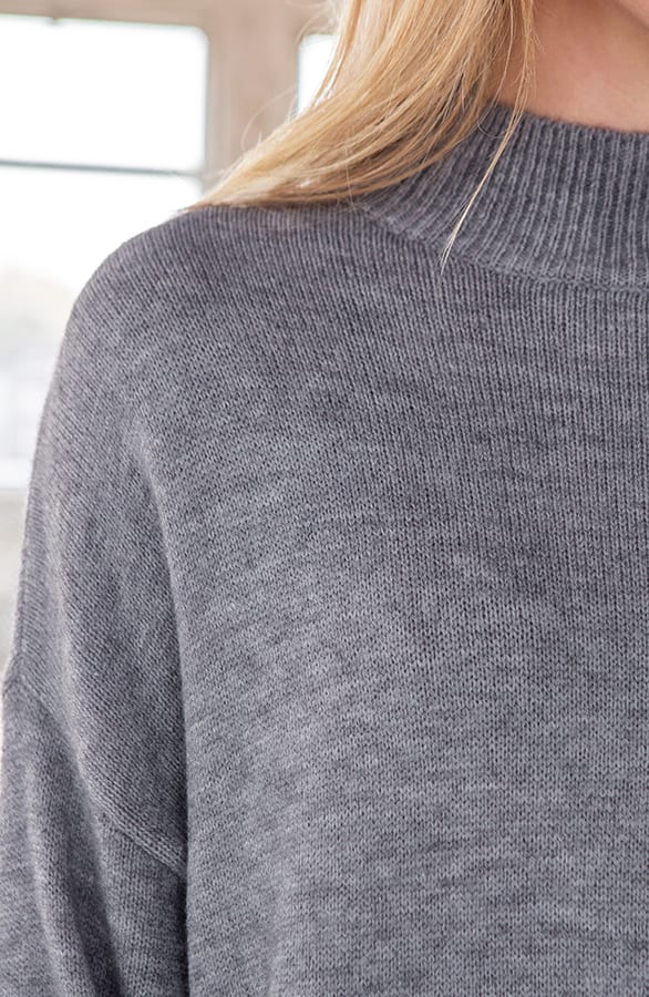 Gebreide Tuniek Met Col Lena Antraciet – shoparchief — foto 3