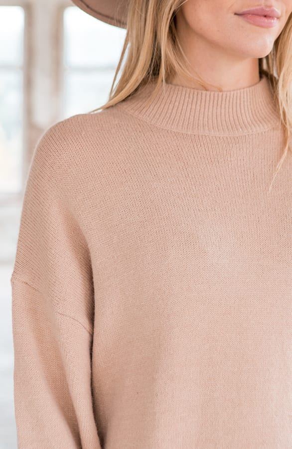 Gebreide Tuniek Met Col Lena Beige – shoparchief — foto 4