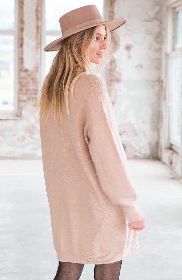 Gebreide Tuniek Met Col Lena Beige – shoparchief — foto 3