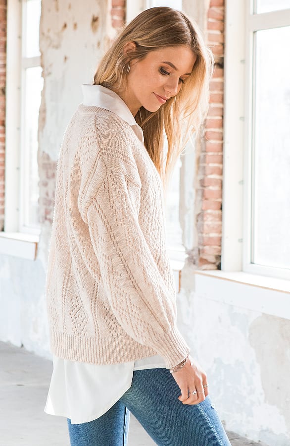 Gehaakte Trui Juna Beige – shoparchief — foto 3