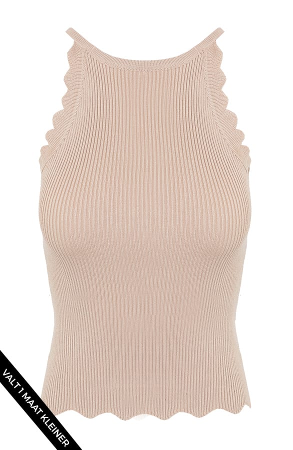 Halter Top Lucy Beige – shoparchief
