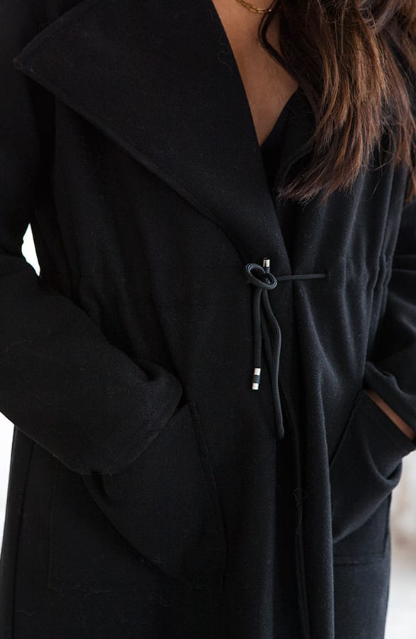 Lange Trenchcoat Jada Zwart – shoparchief — foto 4
