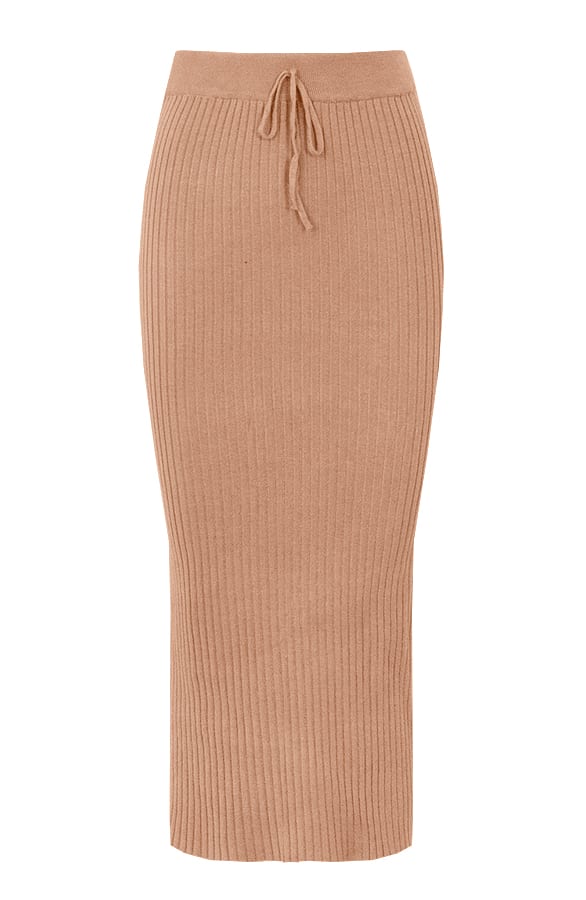 Maureen Twinset Rok Camel – shoparchief