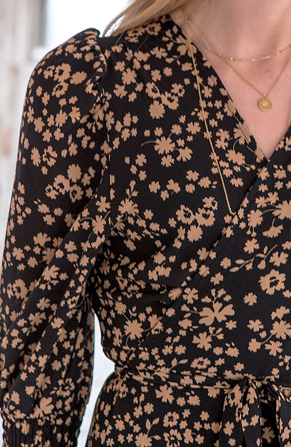 Maxi Bloemen Jurk Zoey Camel – shoparchief — foto 4