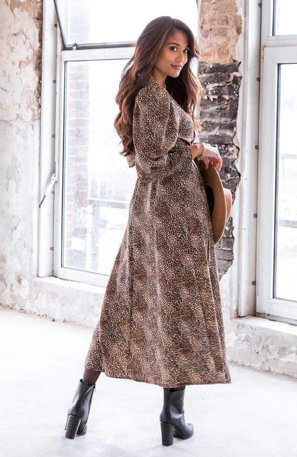 Maxi Cheetah Jurk Dayenne – shoparchief — foto 4
