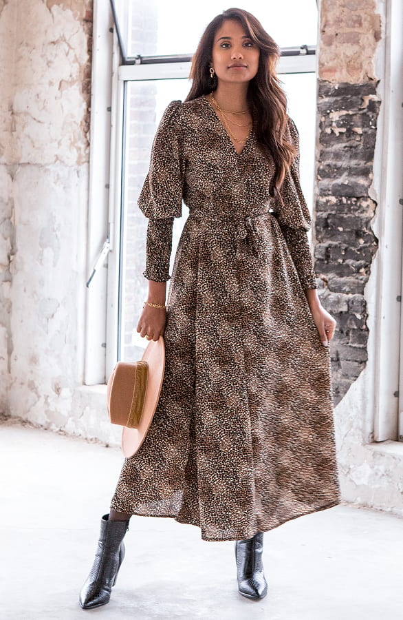 Maxi Cheetah Jurk Dayenne – shoparchief — foto 2