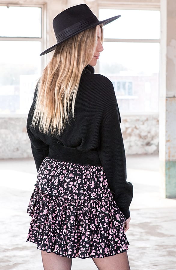 Oversized Trui Met Col Dionne Zwart – shoparchief — foto 3