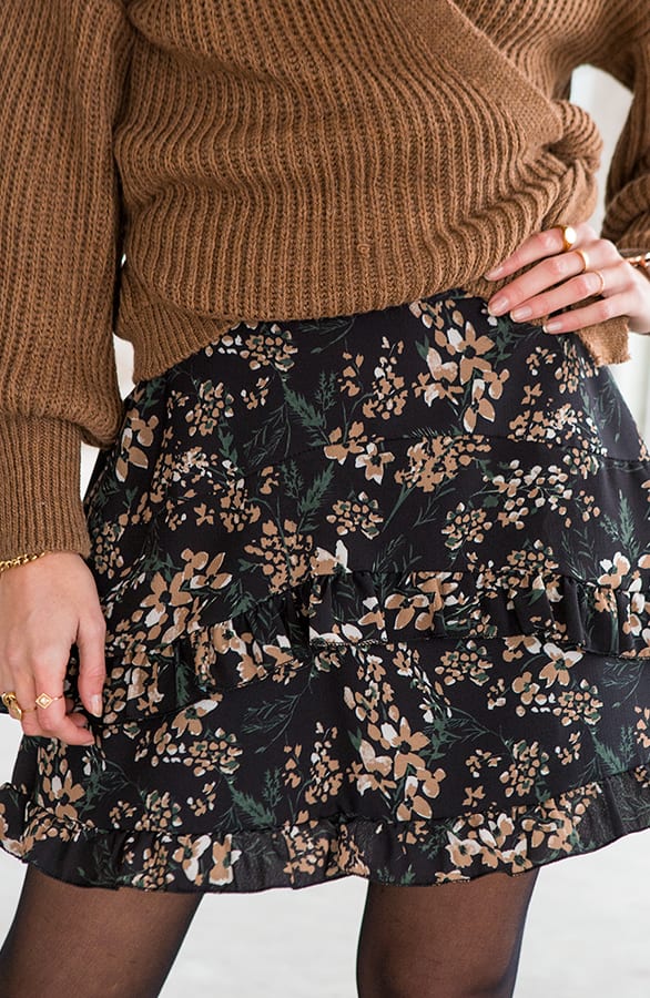 Ruches Rok Bloemen Liz – shoparchief — foto 2