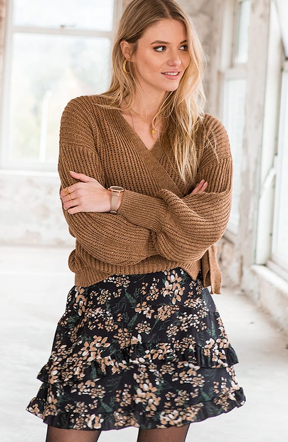 Ruches Rok Bloemen Liz – shoparchief — foto 3