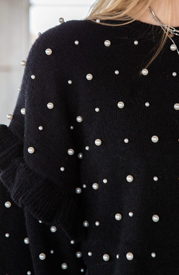 Parel Trui Lizzy Zwart – shoparchief — foto 5