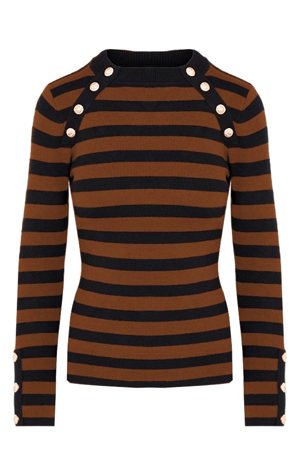 Sailor Strepen Trui Quinn Cognac – shoparchief
