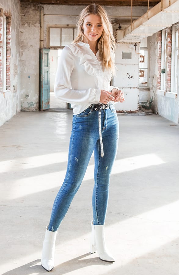 Skinny Jeans Evie Blauw – shoparchief — foto 2