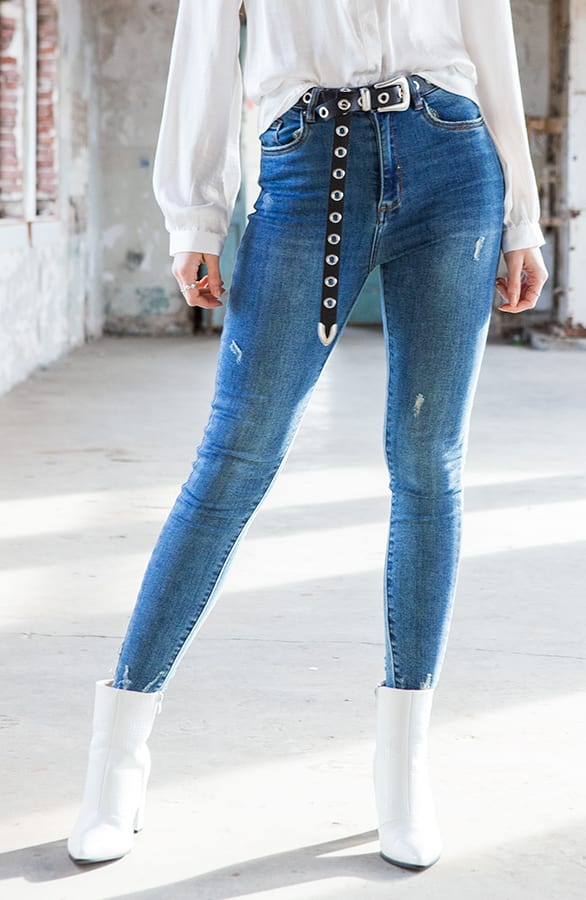 Skinny Jeans Evie Blauw – shoparchief