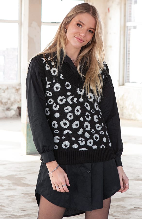 Spencer Met Panterprint Gina Zwart – shoparchief — foto 4