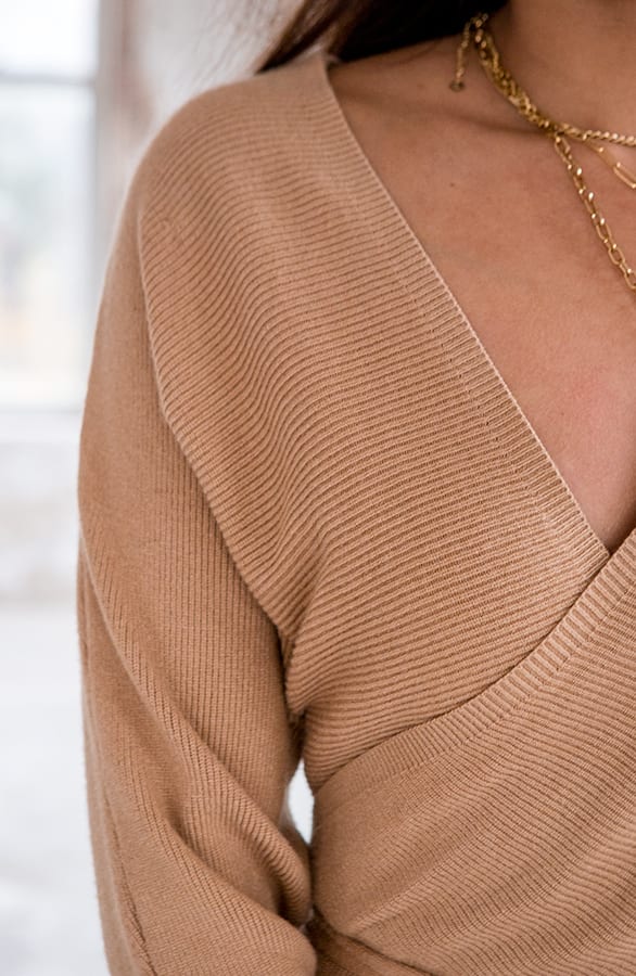 Stretch Omslag Jurk Mia Camel – shoparchief — foto 4