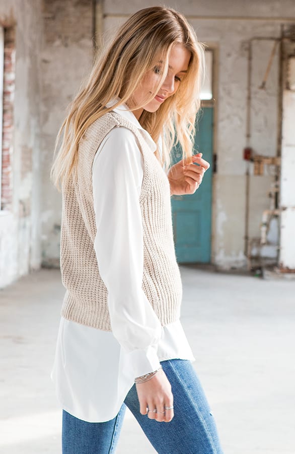 Strik Vest Spencer Vivian Beige – shoparchief — foto 2