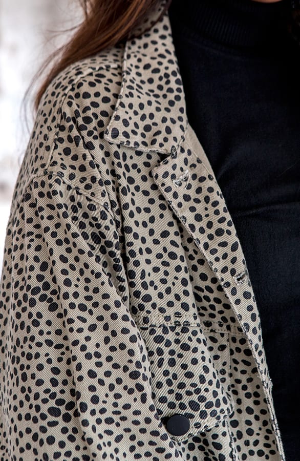 Tara Cheetah Jacket Army – shoparchief — foto 3