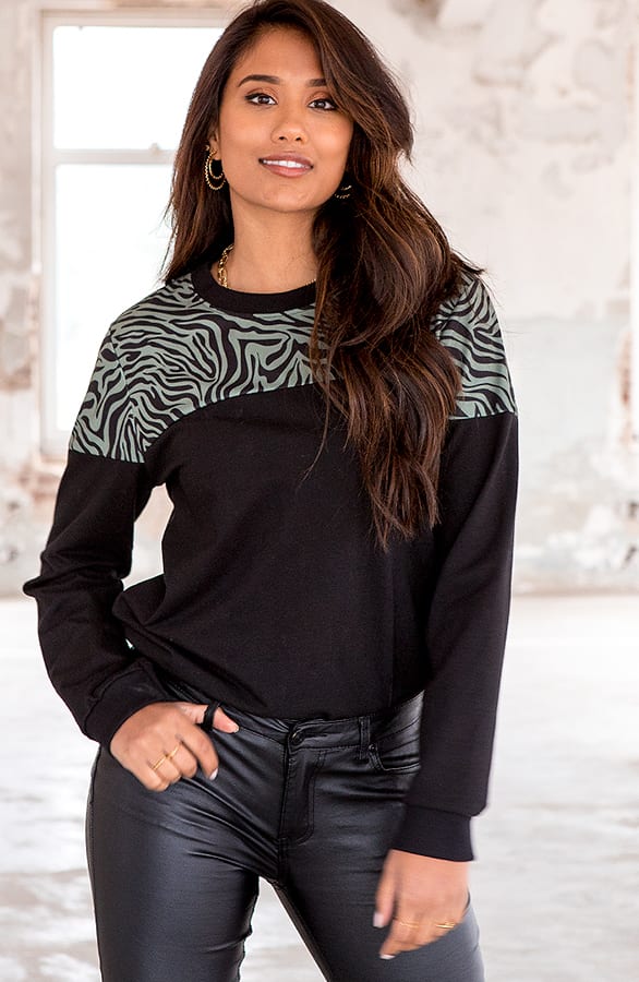 Trui Zebra Arabella Army – shoparchief — foto 2