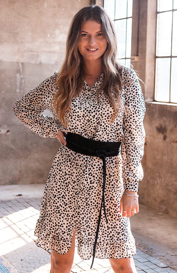 Cheetah Jurk Fay Beige – shoparchief — foto 2
