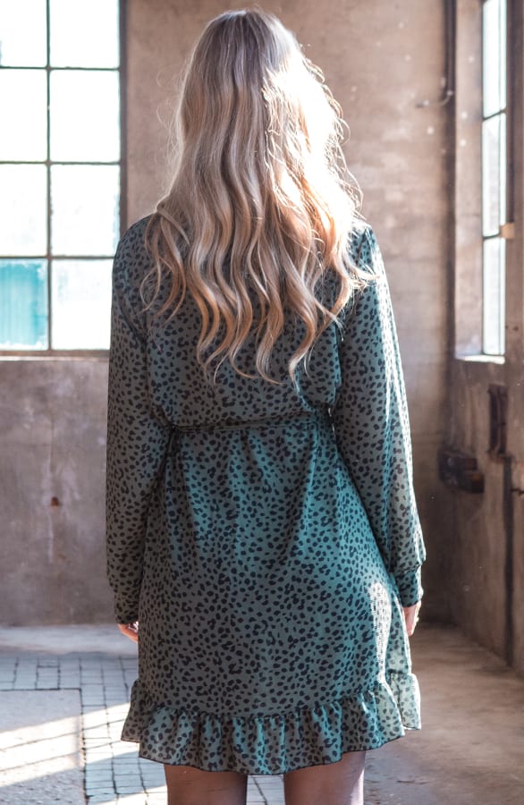 Cheetah Jurk Fay Legergroen – shoparchief — foto 4