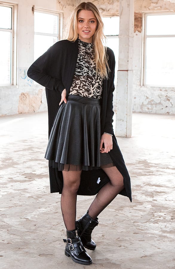 Long Jersey Cardigan Amelia Black – shoparchief — foto 2