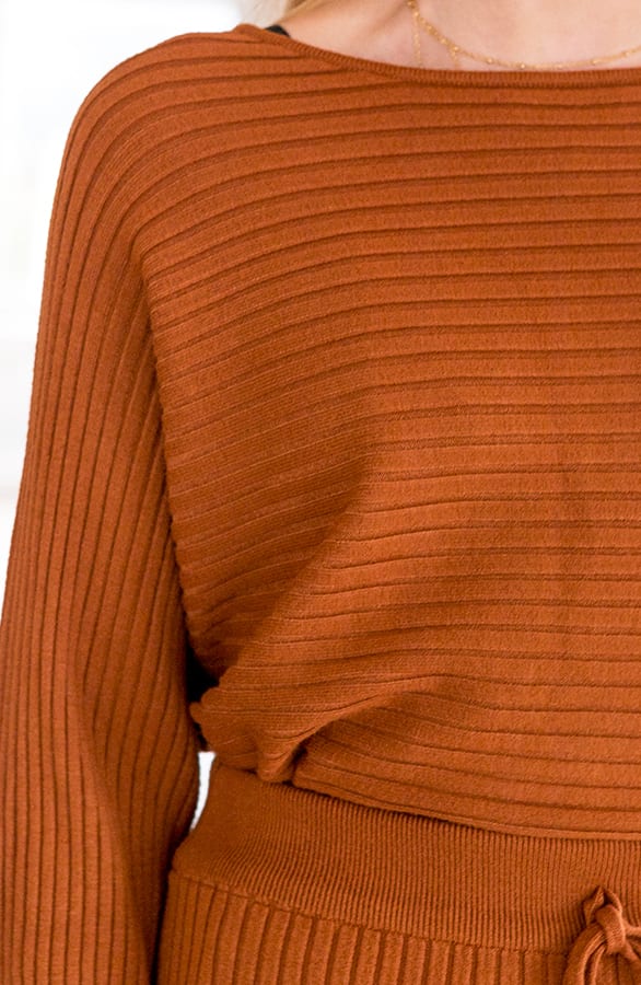 Maureen Twinset Trui Cognac – shoparchief — foto 4