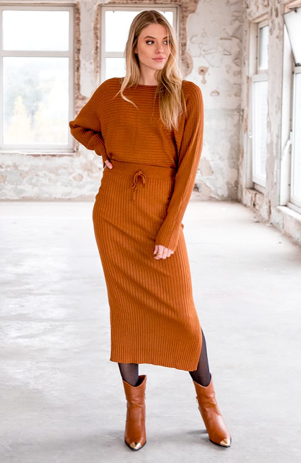 Maureen Twinset Rok Cognac – shoparchief — foto 2