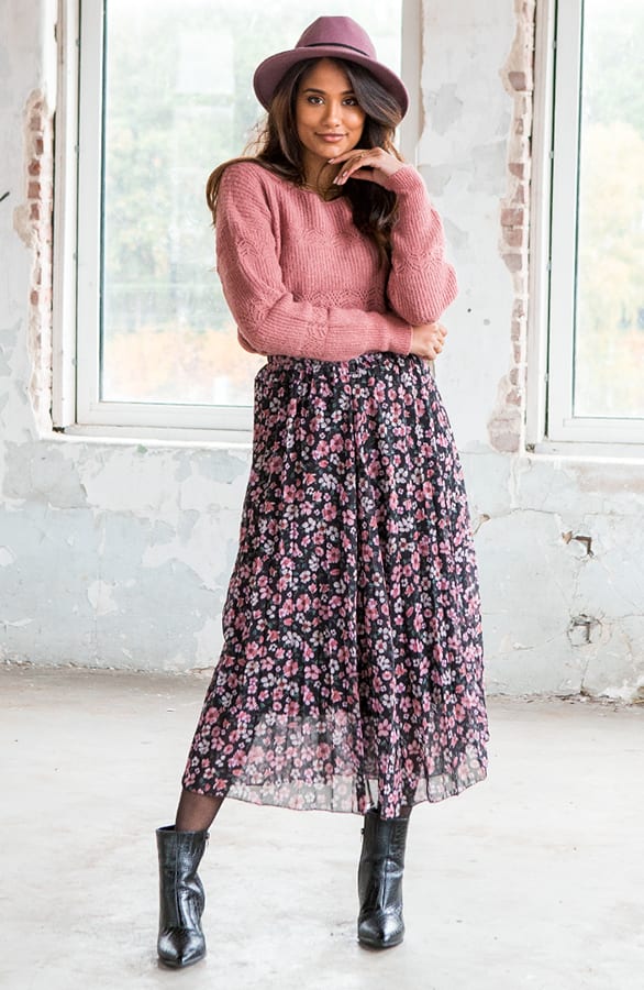 Gebreide Trui Anna Oud Roze – shoparchief — foto 2