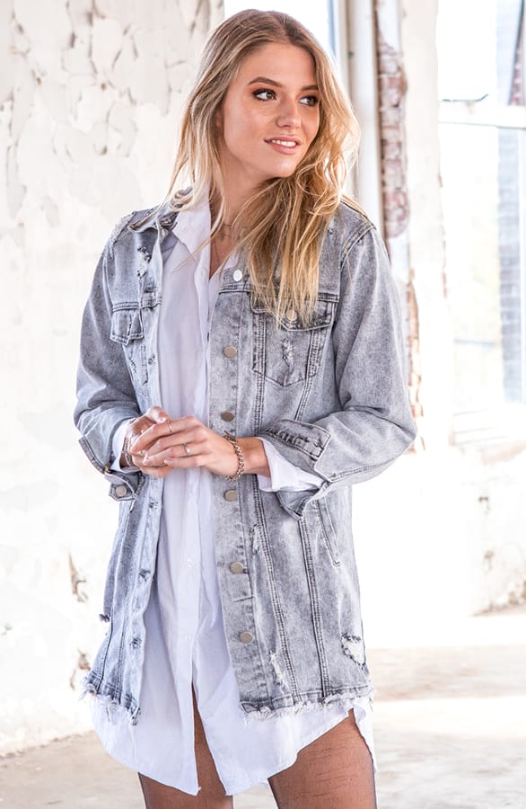 Sarah Denim Jacket Grey – shoparchief — foto 2