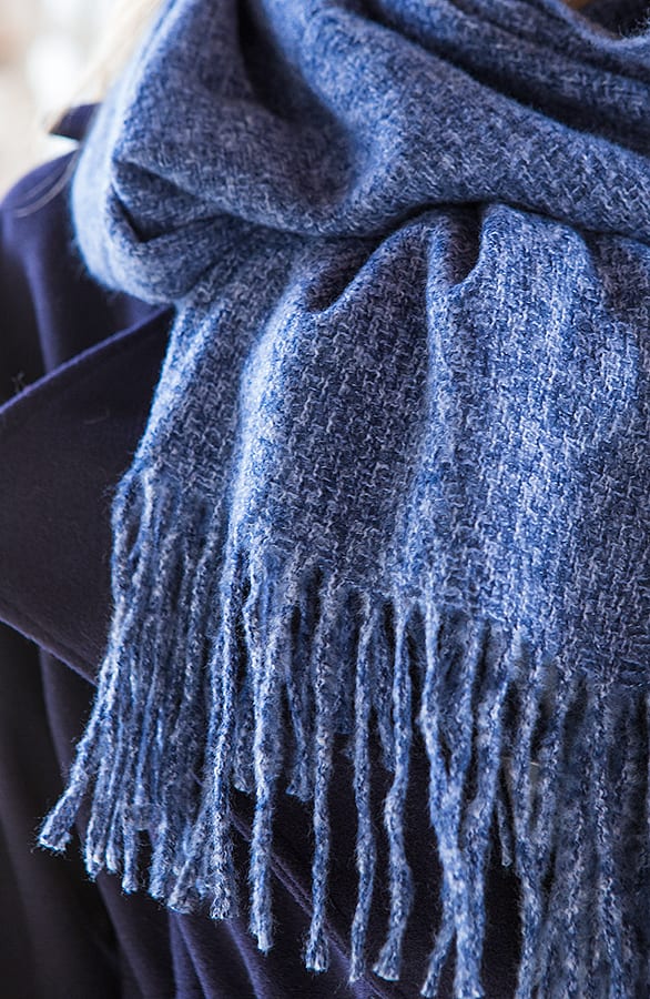 Sjaal Cashmere Sophie Blauw – shoparchief — foto 3