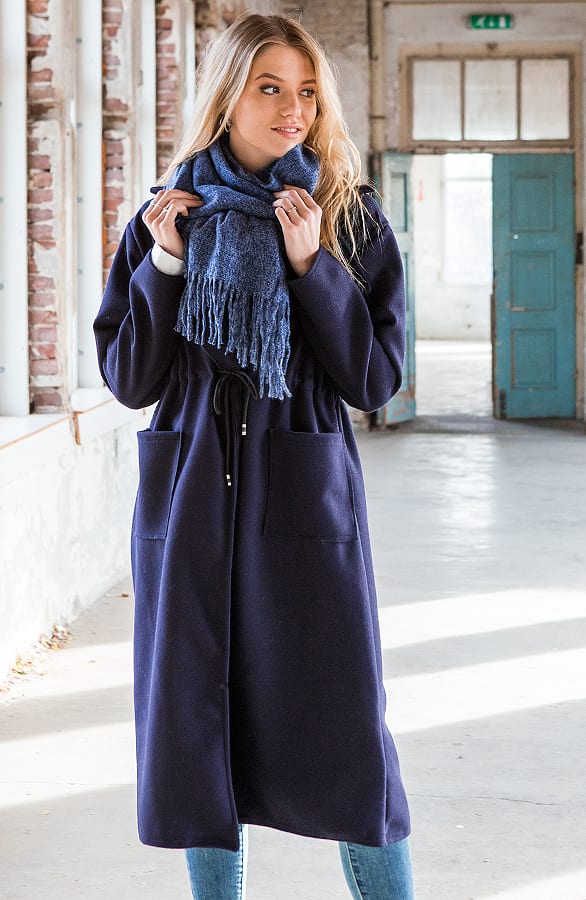 Sjaal Cashmere Sophie Blauw – shoparchief — foto 2