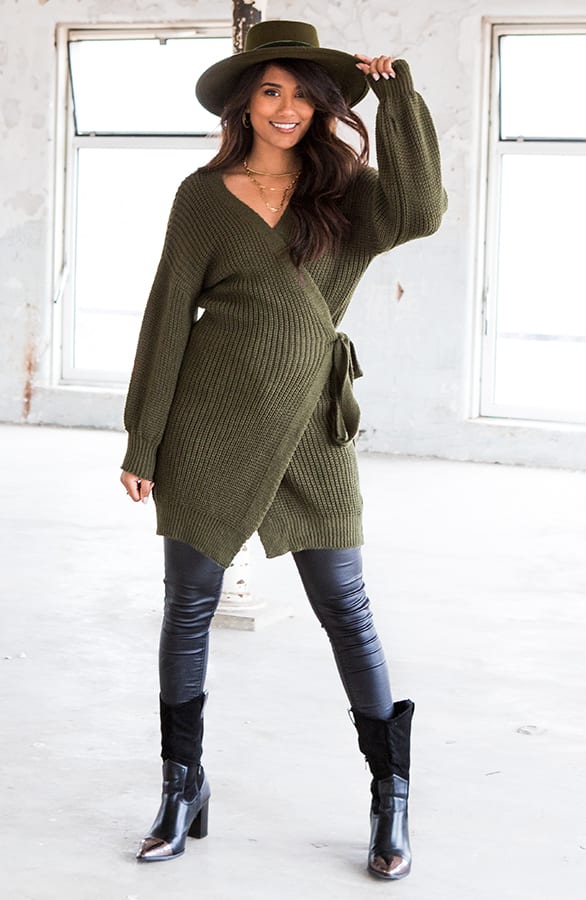 Strik Vest Lang Eliza Army – shoparchief — foto 2
