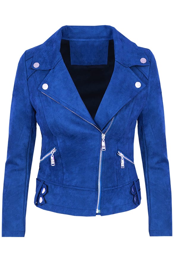 Jessie Biker Jacket Kobalt – shoparchief