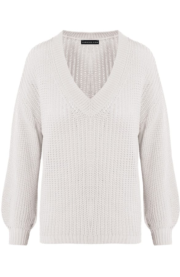Gehaakte Trui Beige Joan – shoparchief