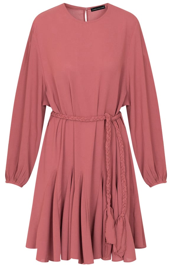 Jurk Met Ceintuur Lola Koraal – shoparchief