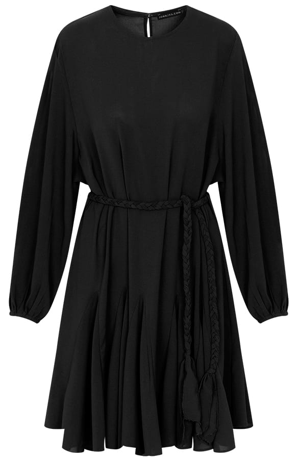 Jurk Met Ceintuur Lola Zwart – shoparchief