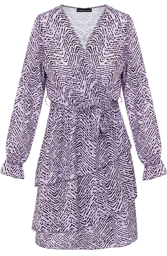 Jurk Met Zebraprint Hazel Lila – shoparchief