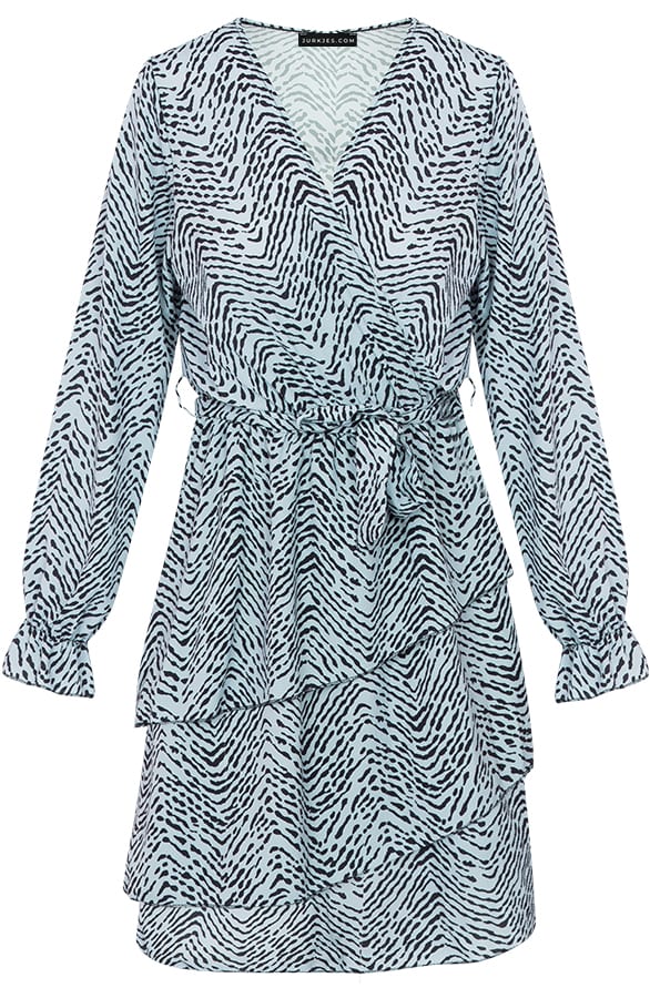 Jurk Met Zebraprint Hazel Mint – shoparchief
