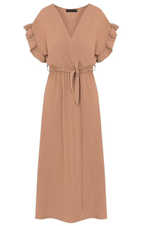 Midi Jurk Jazzie Camel 2.0 – shoparchief