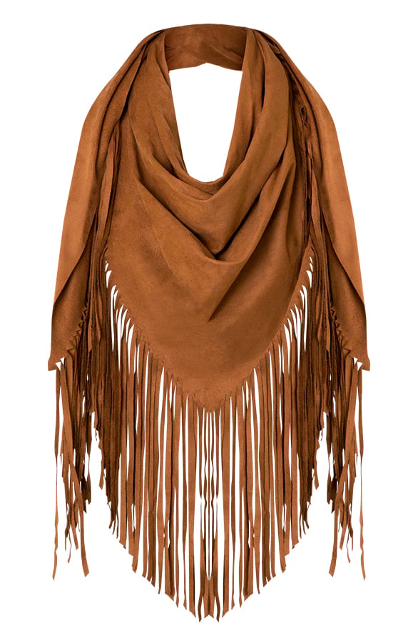 Suede Poncho Quirine Cognac – shoparchief