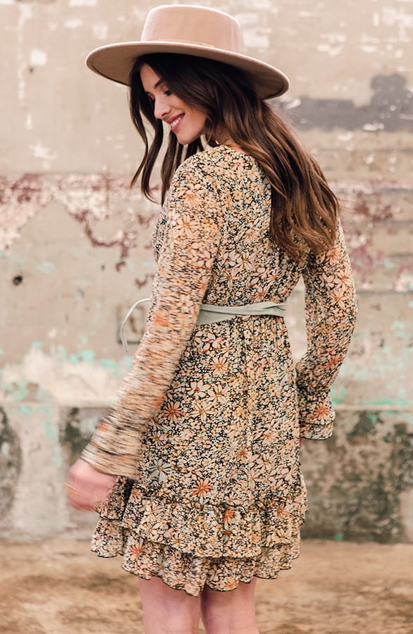 Bloemen Jurk Sofie Mint – shoparchief — foto 3